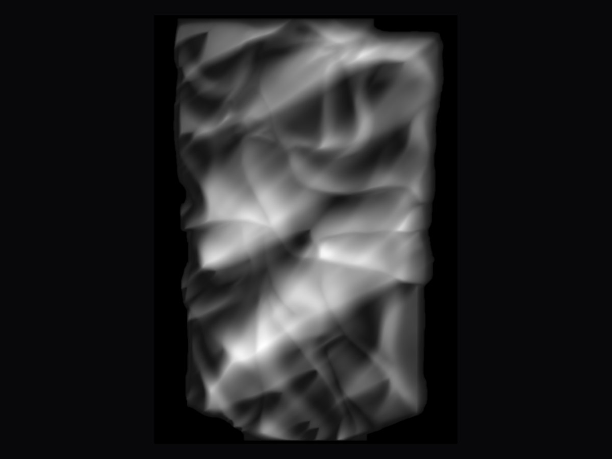The same relief, as a heightmap
