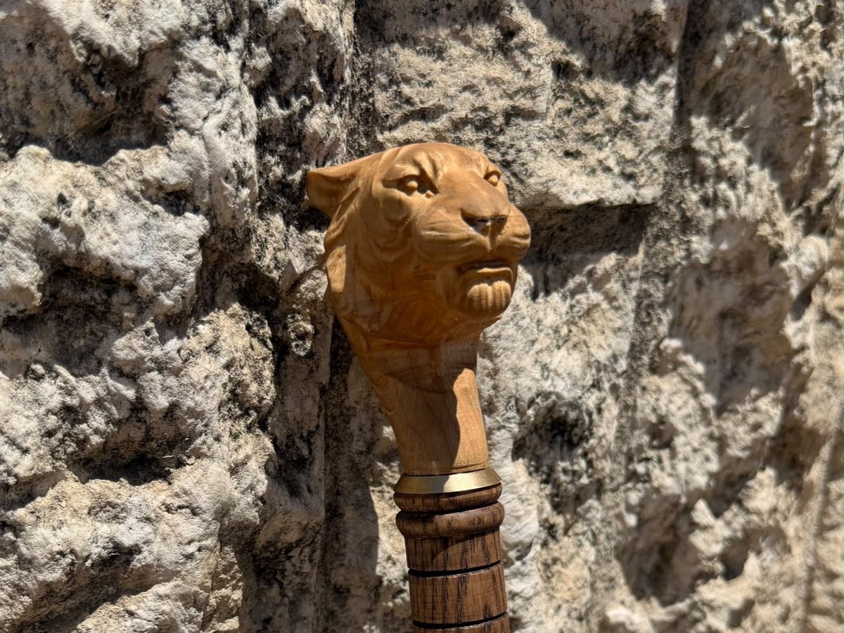 Lion-head cane