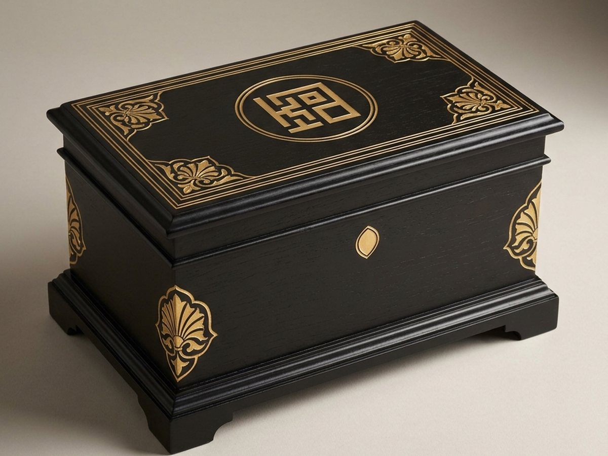 Black heritage casket
