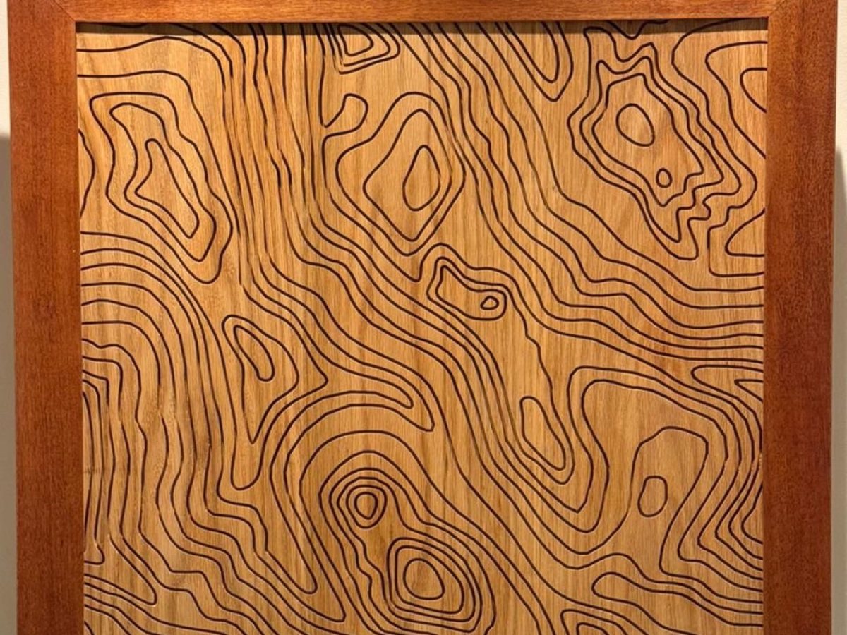 Topographic oak panel