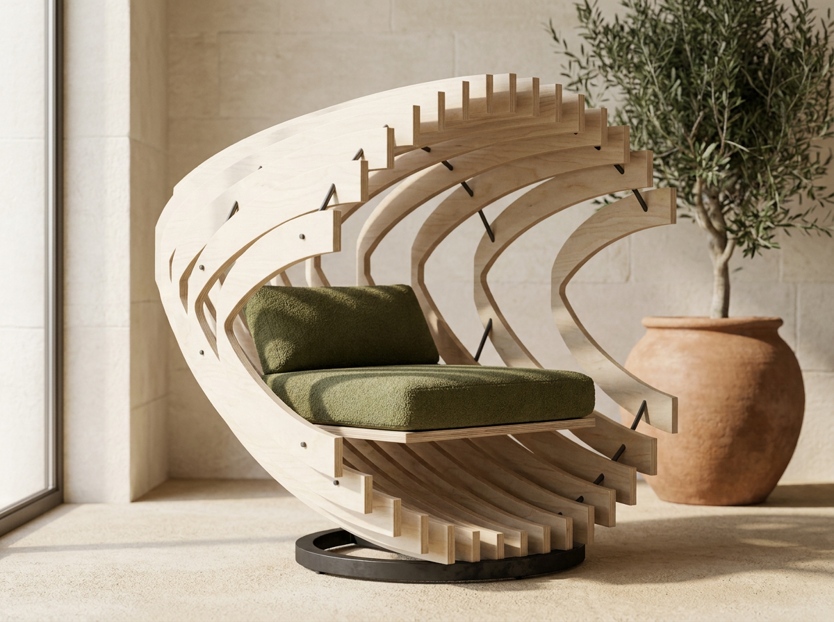 Option 6 — rib construction, round full proportions